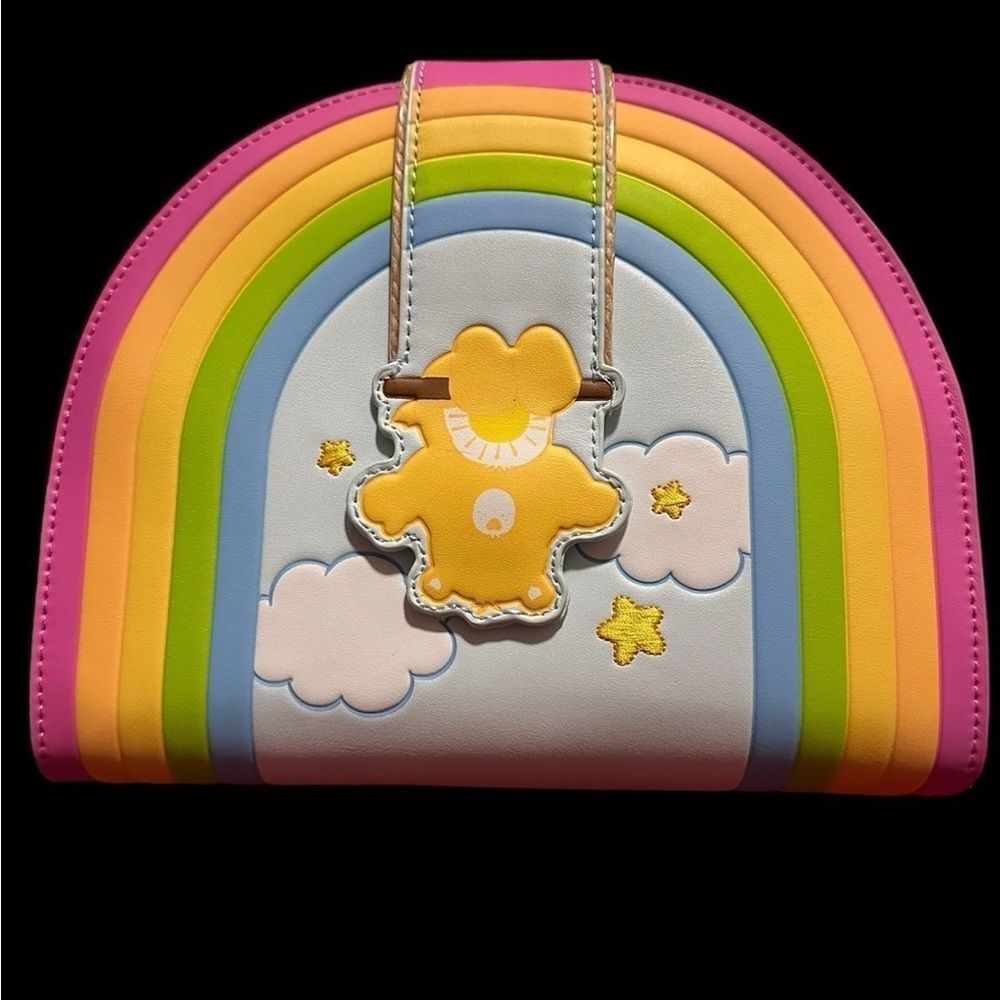 BNWT Loungefly Care Bears Rainbow Swing crossbody bag